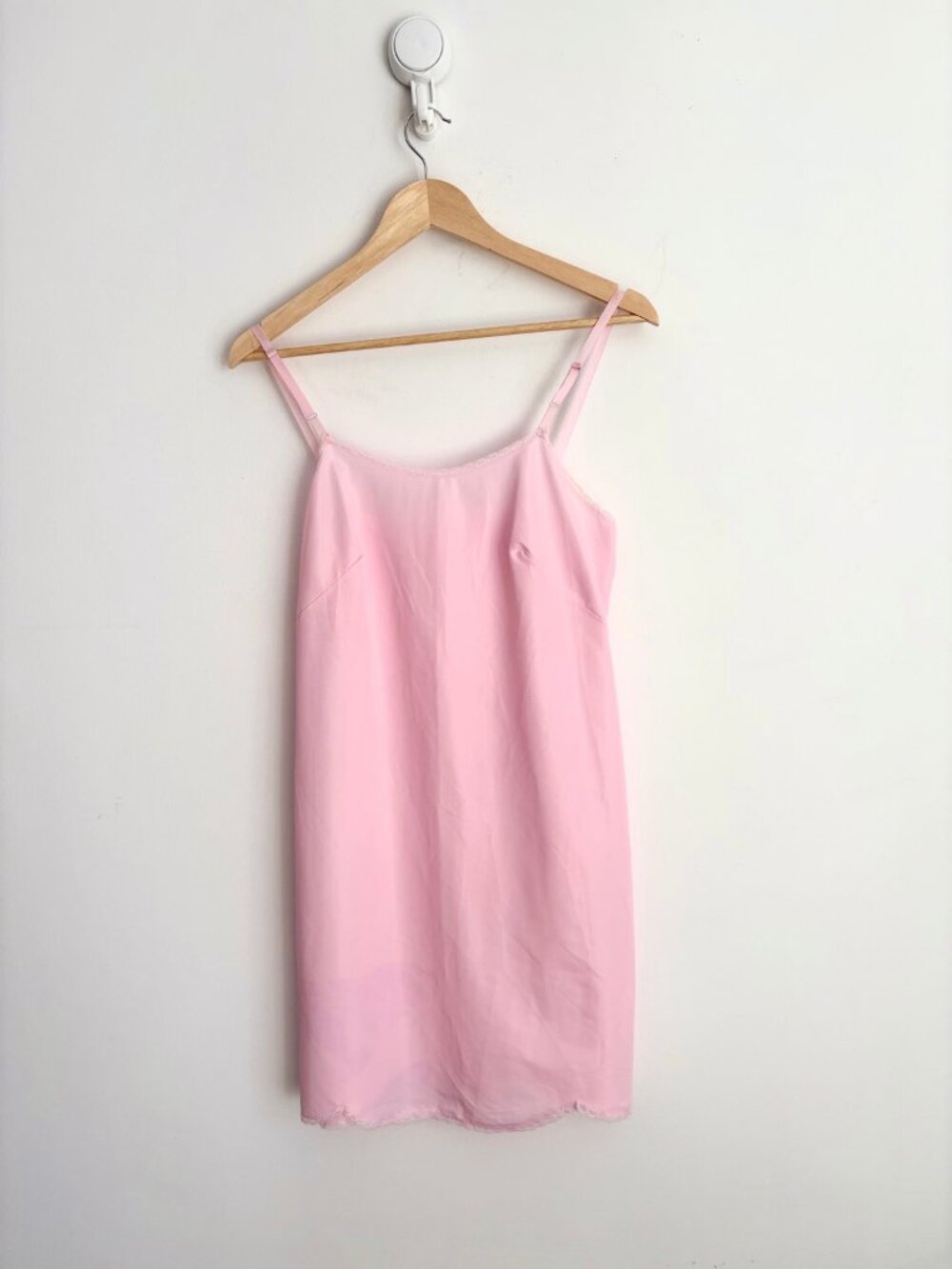 Vintage 1960s Kayser Baby Pink Lace Trim Slip Coquette Balletcore S